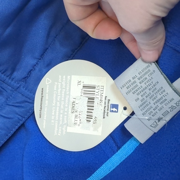 FREE country ladies microtech fleece jacket size XL - Picture 6 of 6